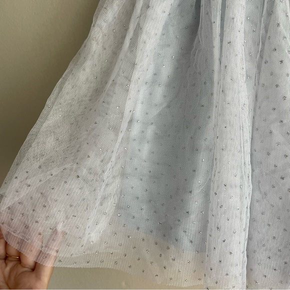 Modern Lux / White & Silver Tulle Circle Skater Skirt - Picture 4 of 8